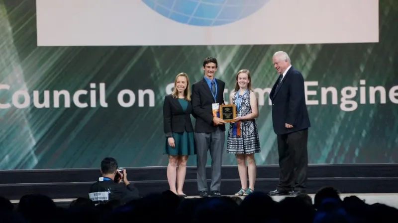 Receiving INCOSE Award, Best in Show